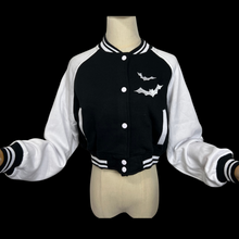 Load image into Gallery viewer, Bats Varsity-Striped Letterman Jacket
