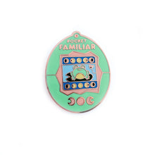 Load image into Gallery viewer, Pocket Familiar Frog Virtual Pet Enamel Pin
