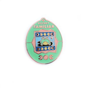 Pocket Familiar Frog Virtual Pet Enamel Pin