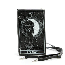 Load image into Gallery viewer, Tarot Card Book Clutch Bag in Vinyl.
