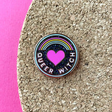 Load image into Gallery viewer, Queer Witch Enamel Pin
