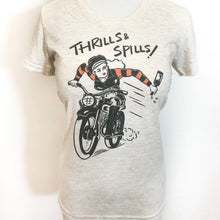 Load image into Gallery viewer, THRILLS AND SPILLS! FITTED TEE IN IVORY
