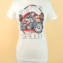 Load image into Gallery viewer, BUILT FOR SPEED FITTED TEE IN IVORY
