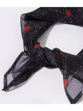 Load image into Gallery viewer, Spiderweb Heart Hair Scarf
