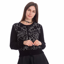 Load image into Gallery viewer, CREEPY SPIDER CARDIGAN
