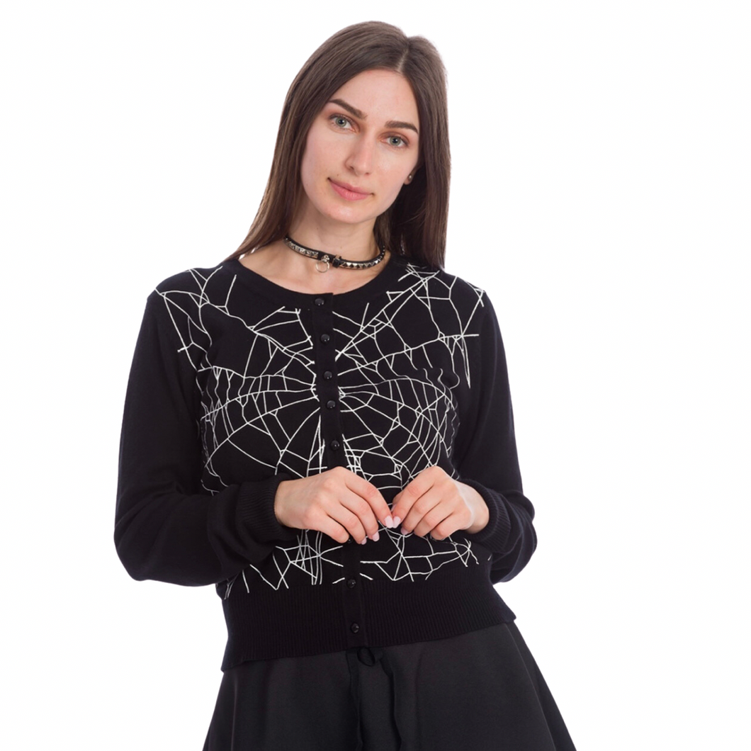 CREEPY SPIDER CARDIGAN