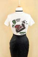Load image into Gallery viewer, MONSTER PEEPSHOW FITTED TEE IN IVORY
