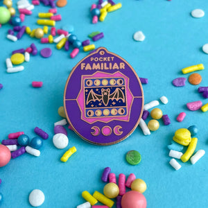 Pocket Familiar Bat Virtual Pet Enamel Pin