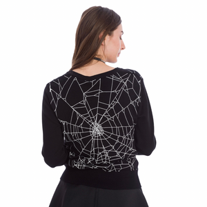 CREEPY SPIDER CARDIGAN