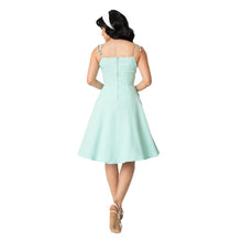 Load image into Gallery viewer, Unique Vintage 1950s Style Mint Bobbie Swing Dress
