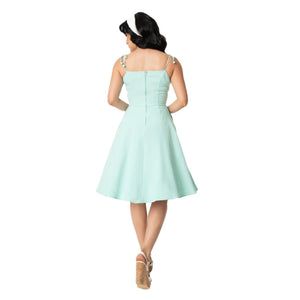 Unique Vintage 1950s Style Mint Bobbie Swing Dress