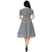 Load image into Gallery viewer, Navy Blue Dainty Floral Morton Swing Dress
