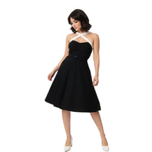 Load image into Gallery viewer, Black &amp; White Contrast Rue Swing Dress.
