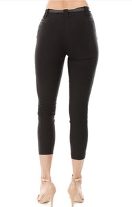 Solid Millennium Capri Length Skinny Pants