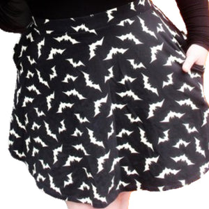 SOURPUSS LUNA BATS SKATER SKIRT