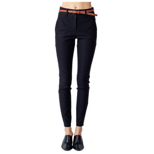 Solid Full Length Skinny Pants