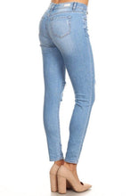 Load image into Gallery viewer, High Rise Distressed Ankle Skinny Jeans
