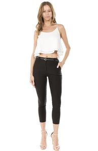 Solid Millennium Capri Length Skinny Pants