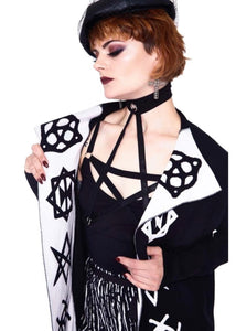 Magic symbols reverse cardigan