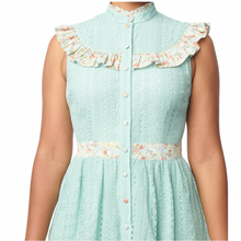 Load image into Gallery viewer, Mint Lace Sweet Delight Fit &amp; Flare Dress
