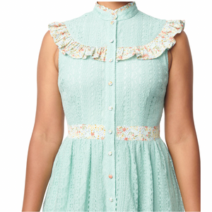 Mint Lace Sweet Delight Fit & Flare Dress