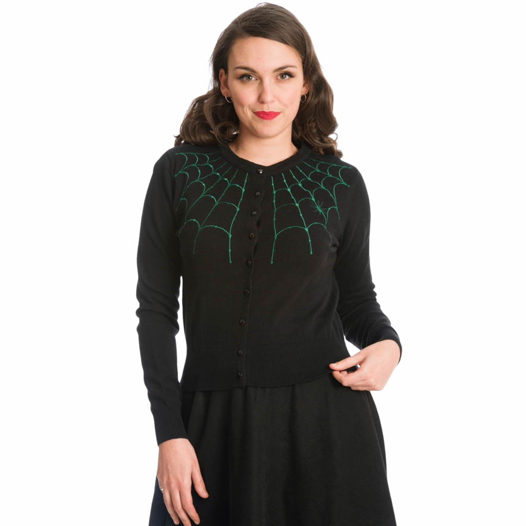 UNDER HER WEB SPELL CARDIGAN